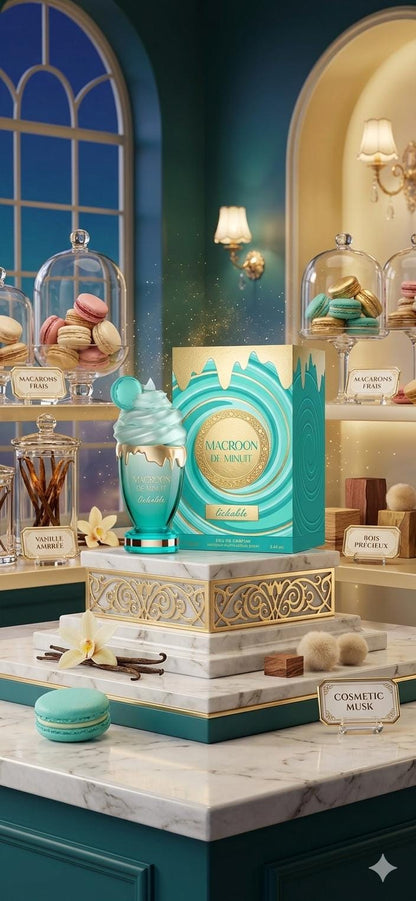 Fresh Gourmand Perfume Vanilla Macaron & Almond | Sweet Clean Fragrance | Tonka Praline Eau de Parfum | Unique Gift for Her