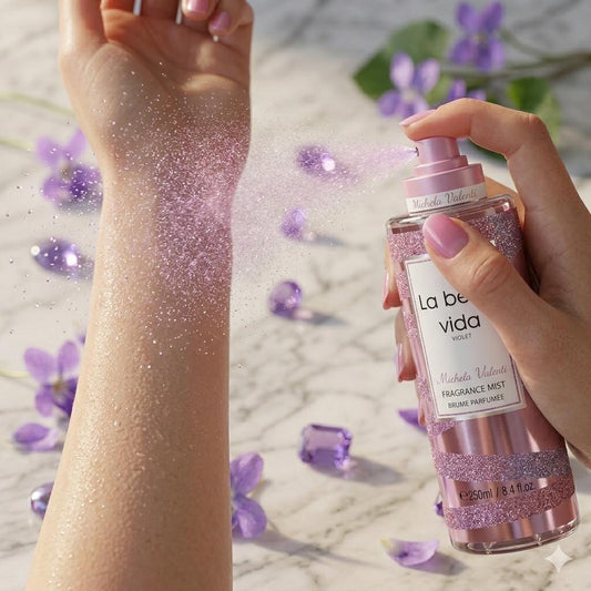 La Belle Vida Violet Fragrance Mist 250ml – Floral Sweet Body Spray for Women