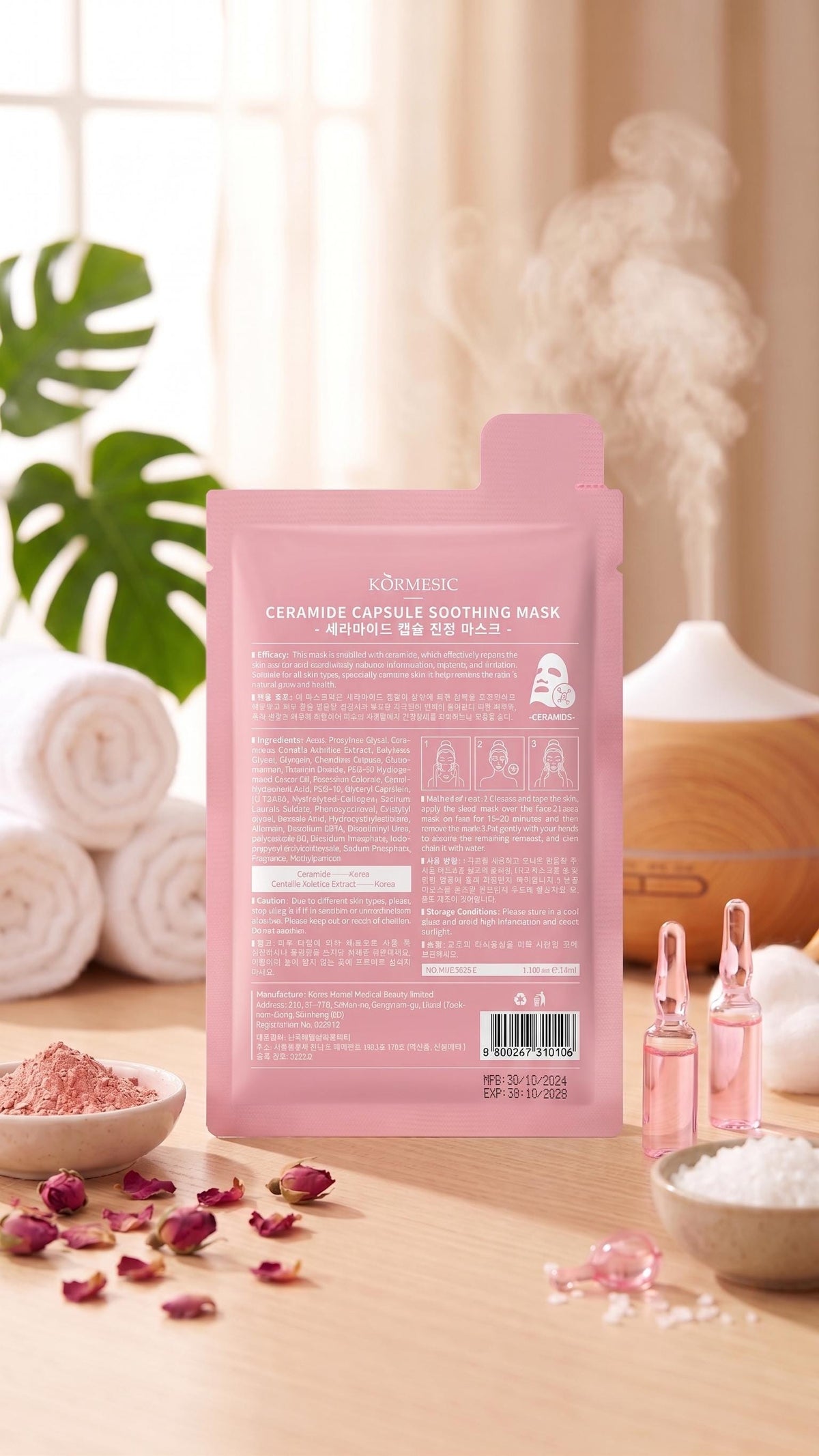 Ceramide Soothing Face Mask – Repairing & Hydrating Sheet Mask for Sensitive, Irritated Skin