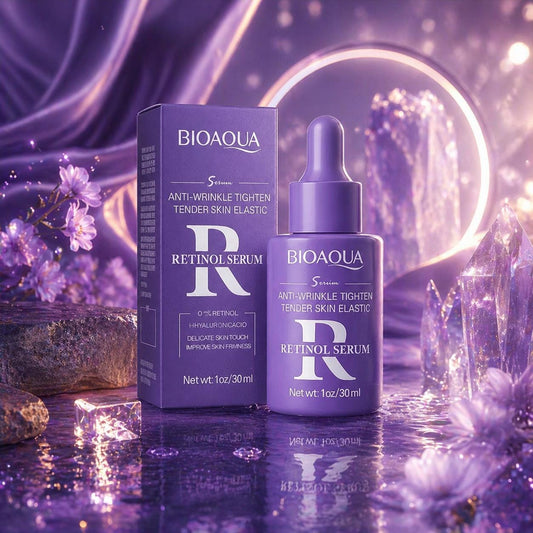 Retinol Serum Bioaqua 30ml – Anti-Wrinkle Firming Serum with Hyaluronic Acid – Anti-Aging Face Care – Smooth & Hydrating Skin Treatment